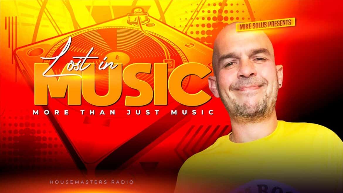 lost in music radio show banner showing image of presenter