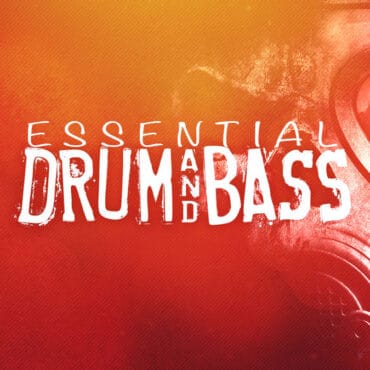 Essential Drum And Bass header featuring a man in gas mask