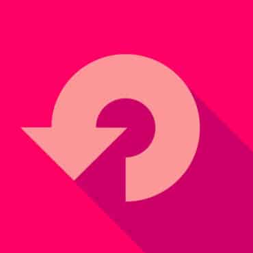 image of Glasgow underground records logo on bright pink background