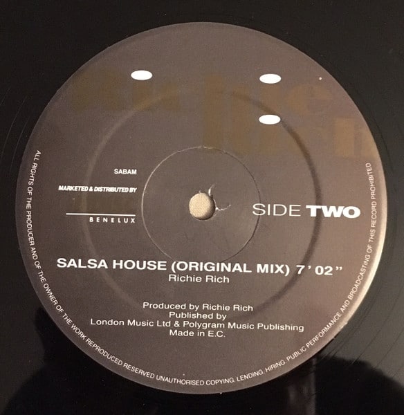richie rich salsa house vinyl record
