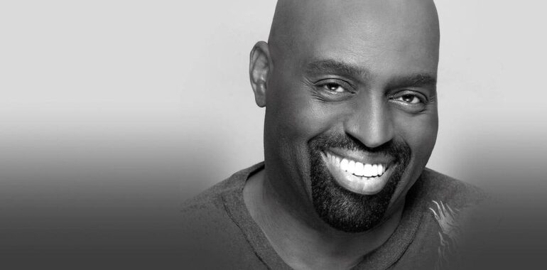 house music dj and producer Frankie Knuckles smiling