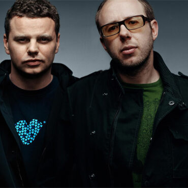 The Chemical Brothers posing for photograph