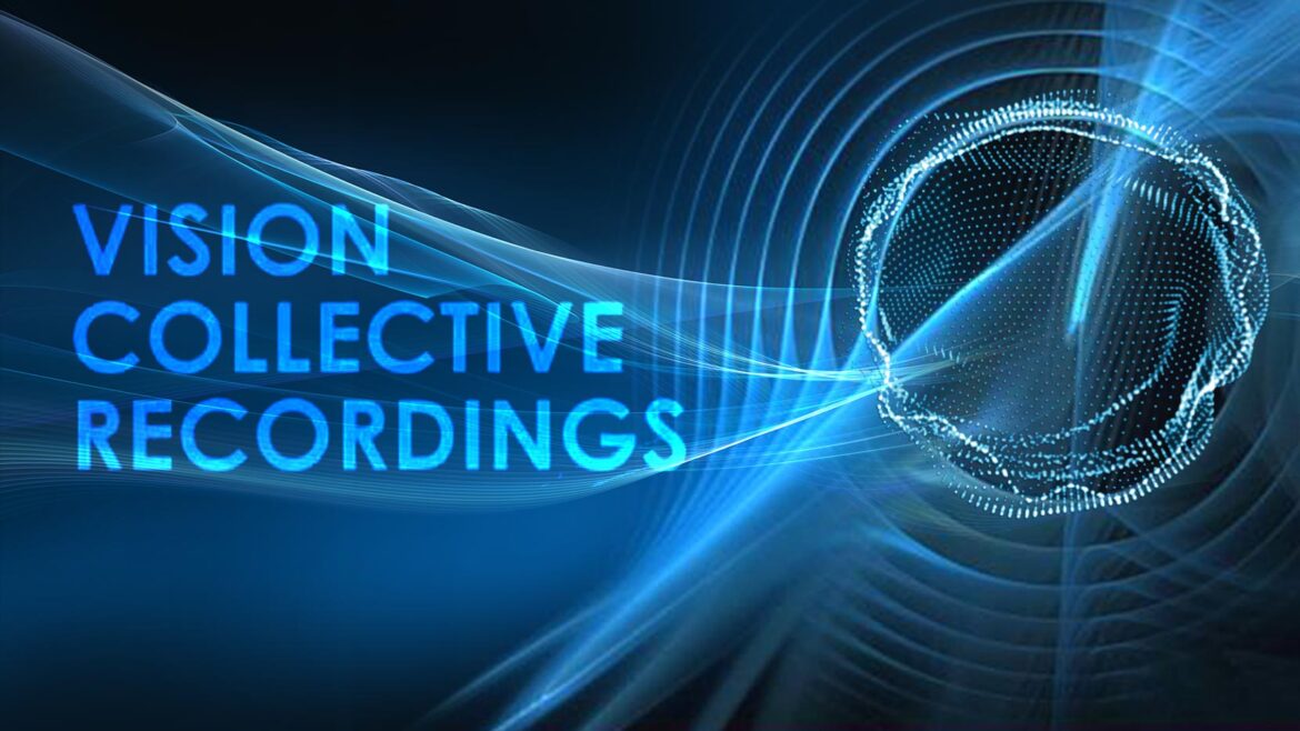 blue waves abstract header for vision collective records