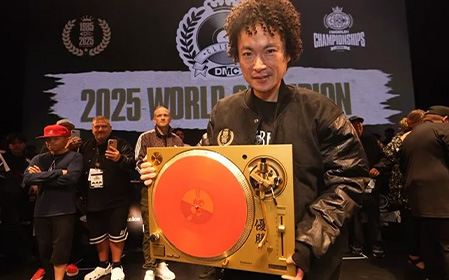 DJ Fummy winning the DMC World DJ Championships