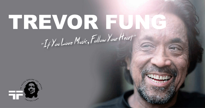 dj trevor fung 50 years behind the decks celebratory banner showing a smiling trevor fung